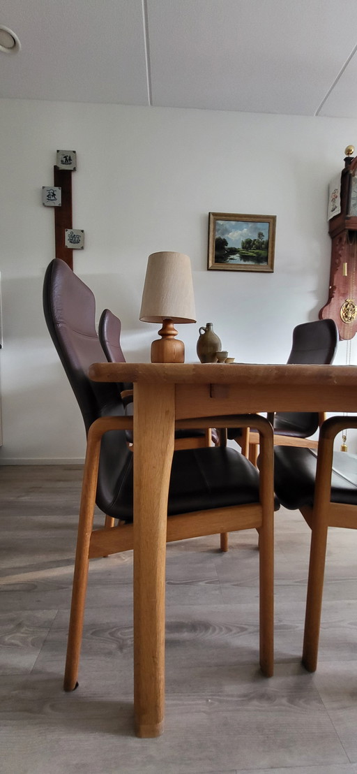 Eethoek Deens design, massief eikenhout