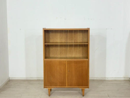 Vitrinekast / Boekenkast / Woonkamerkast uit het midden van de 20e eeuw – jaren 60