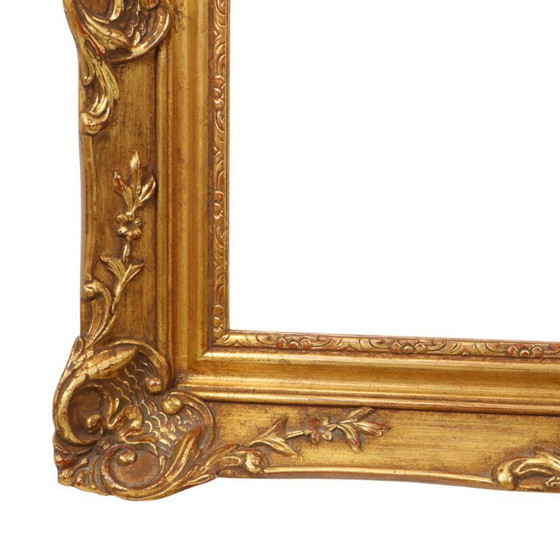 Image 1 of Cornice in legno dorato in stile barocco 70x60cm