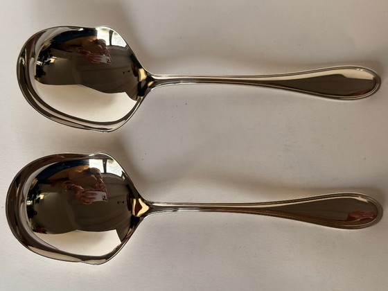 Image 1 of Service de table suédois Faden en argent massif Wilkens, composé de 16 pièces.