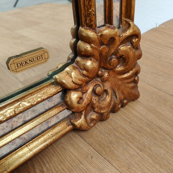 Image 1 of Miroir de cheminée DeKnudt style Hollywood Regency, taille XXL