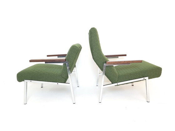 SZ66 Et SZ67 Fauteuil Vintage Martin Visser Spectrum Kvadrat Febrik Récemment Rembourré – Iron, Polyester (photo 9 of 15)