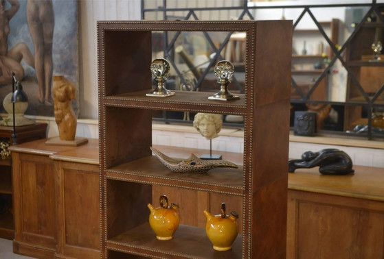 Genietetes Kunstlederregal – Wandregal, Vintage (photo 8 of 9)
