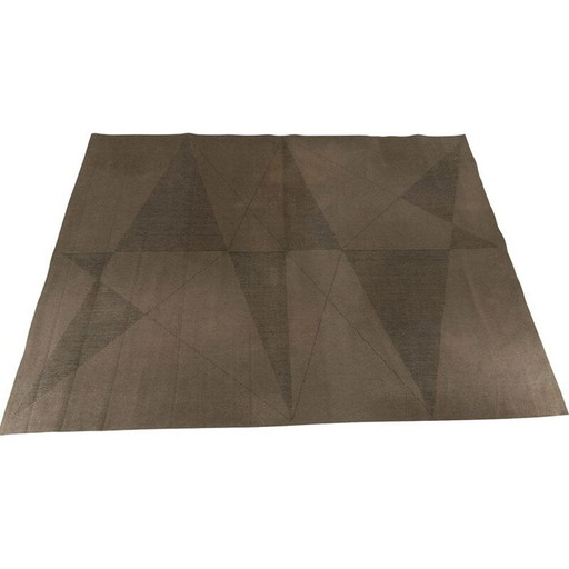 Geometrisch vintage vloerkleed uit Slovenië, 1967