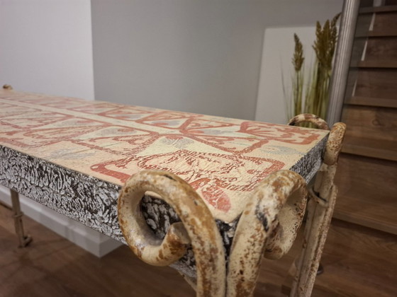 Image 1 of Console ancienne du milieu du siècle