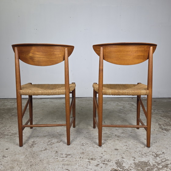Image 1 of 2x Peter Hvidt, Mølgaard Nielsen eetkamerstoel Deens vintage