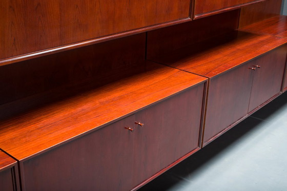 Image 1 of  Mensole da parete modulari in palissandro tedesco di IDEE Mobel, anni '60, set di 25 pezzi