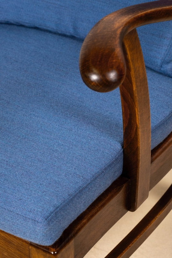 Image 1 of Loungestoelen uit de jaren 40 van Tyge Hvass, model 1628 voor Fritz Hansen, Denemarken