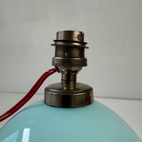 Image 1 of LAMPADA OPALINA BLU D'EPOCA