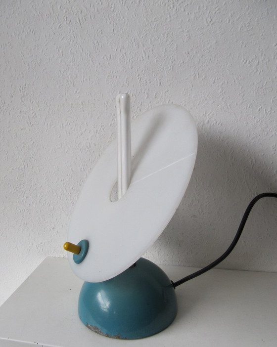 Lampada da tavolo Pall, stile Memphis, Barbieri & Marianelli anni '80, Lampade da tavolo, Metallo, Plastica (foto 4 di 9)