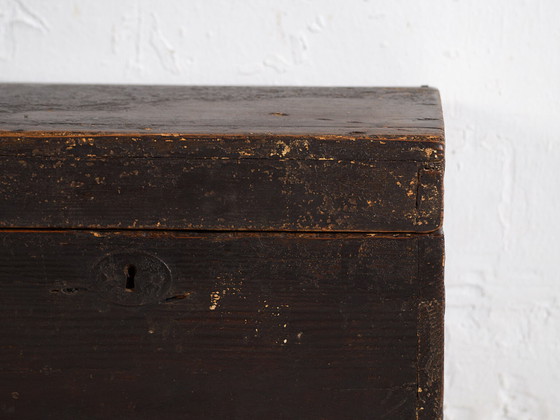 Antique chest with dark patina (c.1920) #10 – Chest of drawers, Rustic (photo 32 of 40)