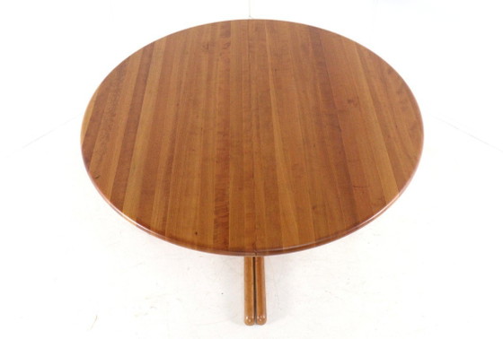 Round 2x extendable Danish dining table vintage – Wood (photo 9 of 18)