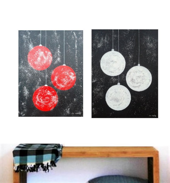 Image 1 of 2 Kerstschilderijen