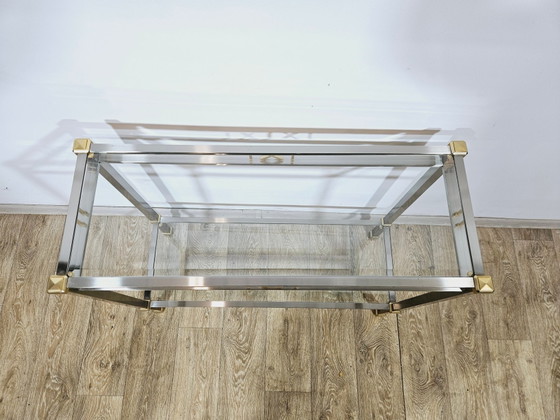 Hollywood Regency Konsolentisch – Metal, Chrome (photo 15 of 15)