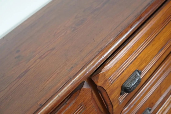 Image 1 of Mobiletto da farmacia francese d'epoca in pino, anni '20