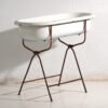 Antique bathtub in enamelled iron – Central Europe, circa 1950 #3 – Decorative Objects, Industrieel (photo 9 of 40)