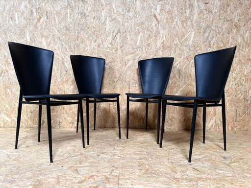 4 x postmoderne italienische Esszimmerstühle