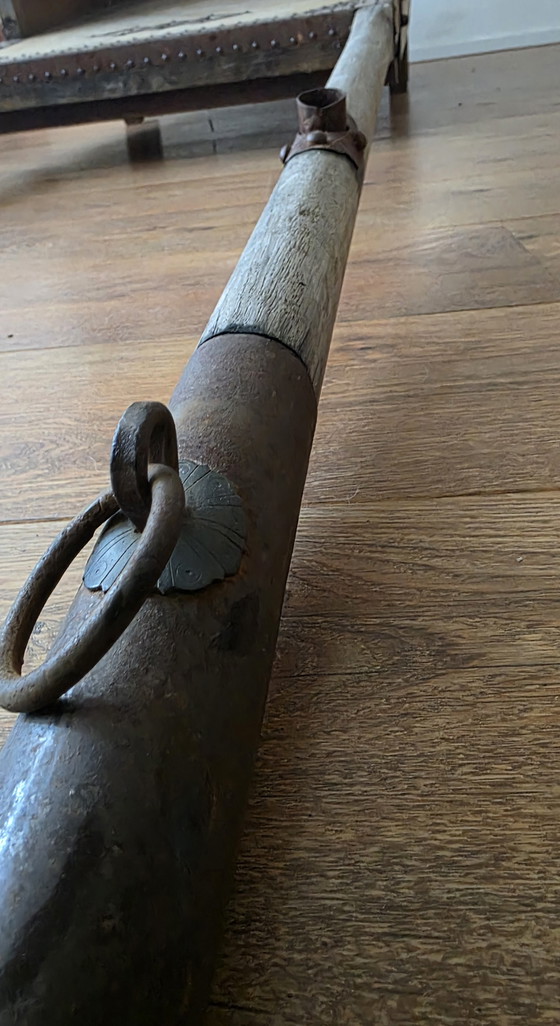 Image 1 of Antica portantina cinese palanchino con ruote, circa 1900