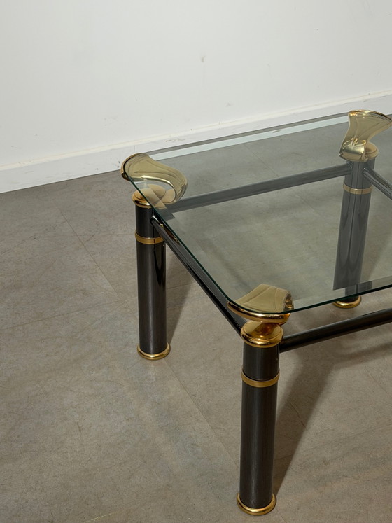 Tavolino Regency con piano in vetro - 60 x 60 – Tavolini, Glass (photo 3 of 4)