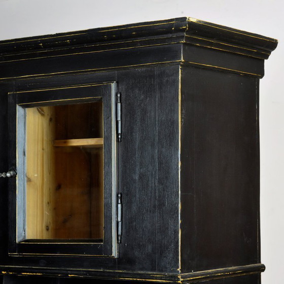 Image 1 of Black Pine cabinet, circa 1900
