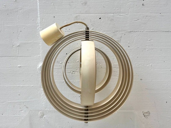 Image 1 of Lampada a sospensione vintage Moon di Verner Panton per Louis Poulsen, anni '60.