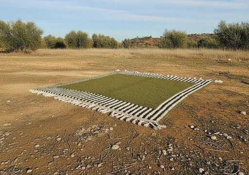 Handgeweven vloerkleed van zuivere wol, traditionele stijl, afmeting 2,5/3,5 m