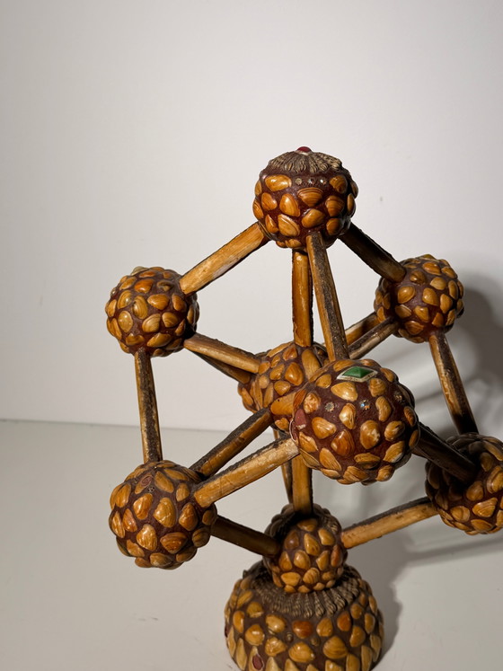 Vintage Handmade Atomium Folk Art Model – Brussels Expo 58 – Decoration (photo 6 of 7)