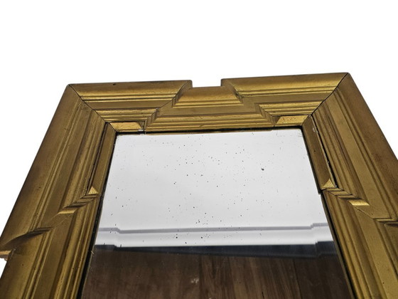 Image 1 of Art Deco - Tabernacle mirror - gilded - faceted glass - 19th century