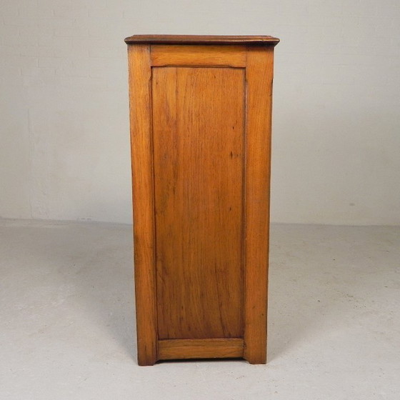 Image 1 of Eiken rolluikkast met 1 luik, 90 cm hoog, jaren 30