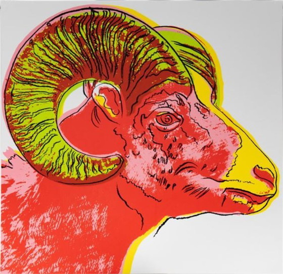 Andy Warhol-----Bighorn Ram (Endangered Species) – Litho's & Zeefdrukken, Paper (photo 4 of 5)
