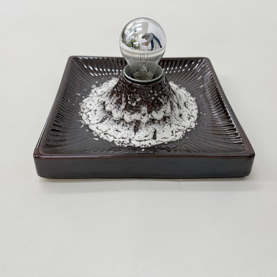 Image 1 of West-Duits Design Keramische Wand-/plafondlamp, jaren 1970