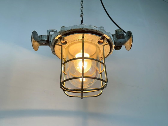 Image 1 of Graue, explosionsgeschützte Industrielampe, 1980er Jahre