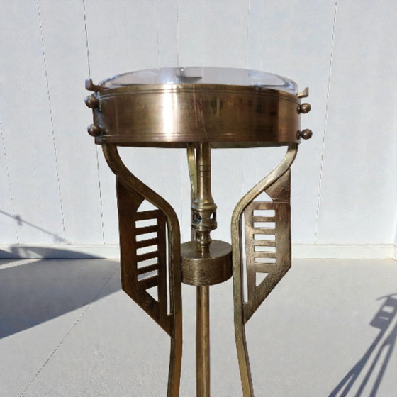 Image 1 of Art Deco pedestal plant table 1920s