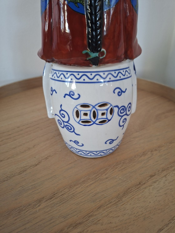 Image 1 of Beautiful Chinese Porcelain Statue - Emperor (28 cm)