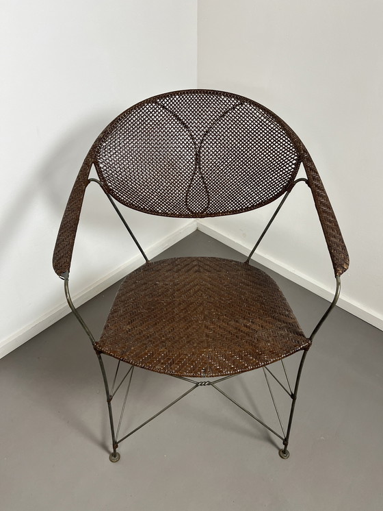 Image 1 of 2 rotan Yuzuru Yamakawa Rattan stoelen 