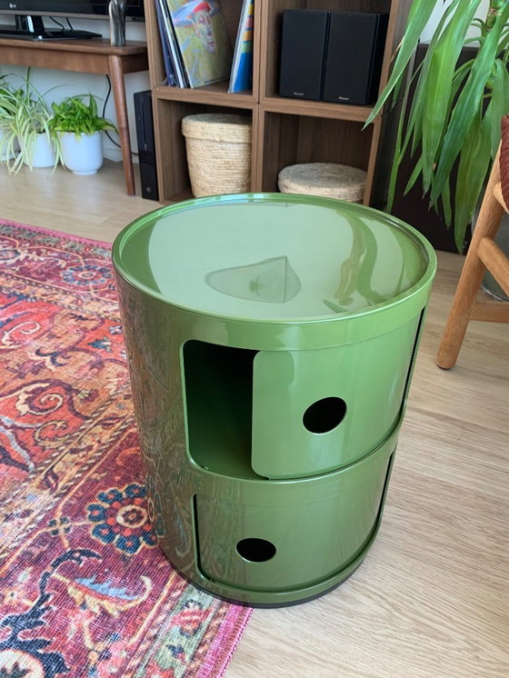 Image 1 of Green Kartell Componibili Cupboard - 2 Compartments