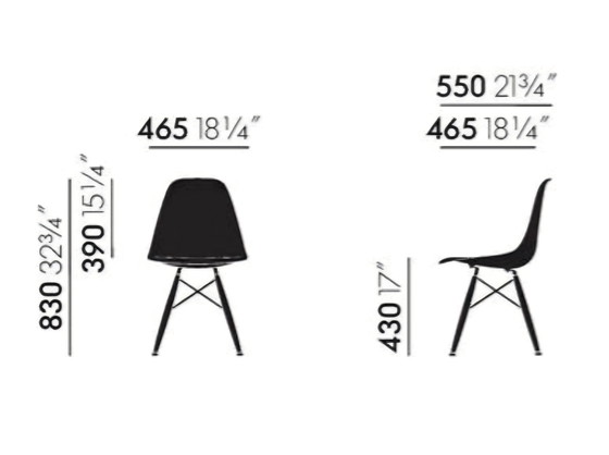 Image 1 of 4 x Vitra Eames DSW Chairs White with ash base