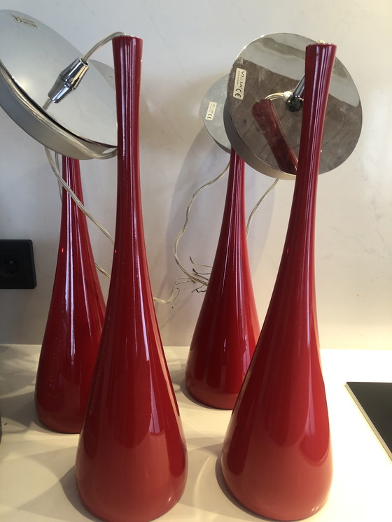 Image 1 of Vibia hanglampen model Jazz 1335 4 st rood