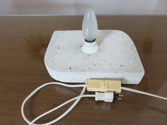 Image 1 of Grote stenen sculptuurlamp, 1970, Frankrijk