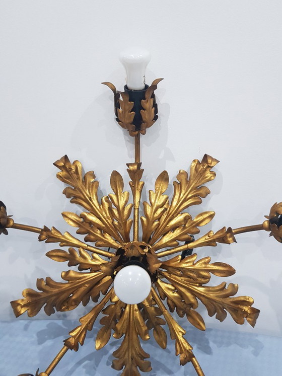 Image 1 of Lámpara de techo, Hans Kogl, Alemania, década de 1960, estilo Hollywood Regency.