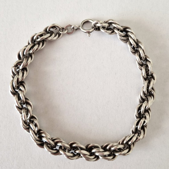 Bracciale Svedese in Argento a Maglie - Anni '70 – Zilver, Oggetti decorativi, Silver (photo 6 of 9)