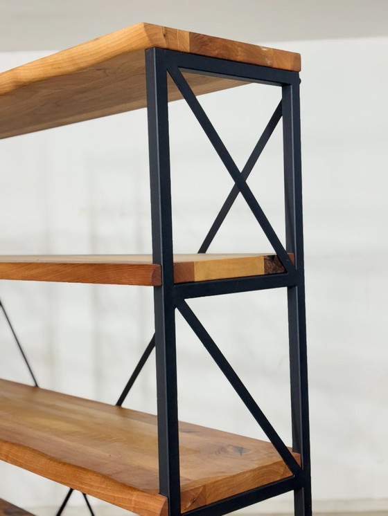 Image 1 of Boekenkast in mid-century modern stijl / Decoratieve plank / Plankenrek / Vintage