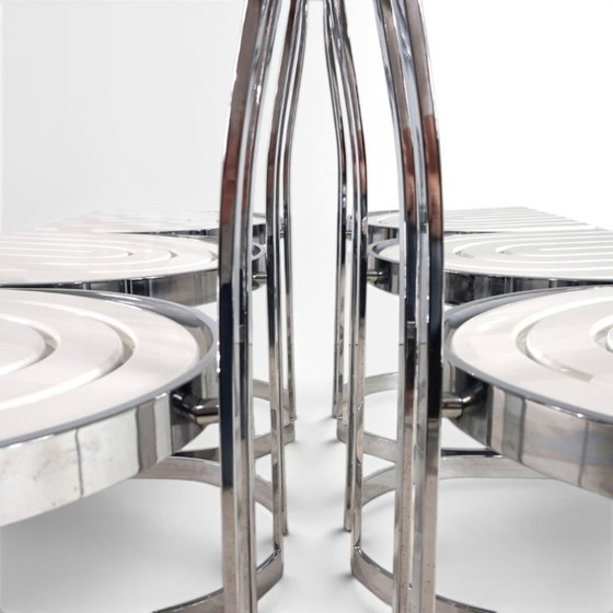 Image 1 of Set di 6 sedie da pranzo postmoderne Allmilmö, 1980