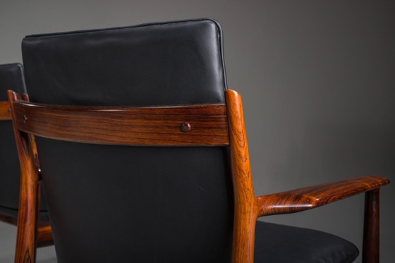 Image 1 of Dänische Modell 431 Sessel aus Leder von Arne Vodder für Sibast Møbler, 1960er, 4er-Set