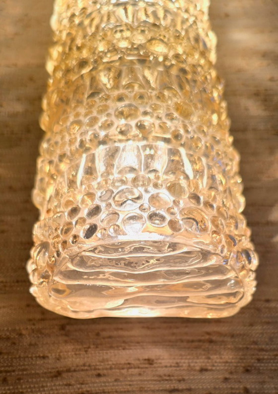 Image 1 of Par de apliques de pared de cristal con burbujas, Limburgo, Alemania, 1960/70