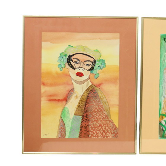 Image 1 of Vintage Framed Paintings