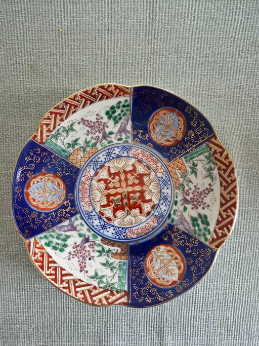 Assiette murale japonaise Imari, période Meiji (1868-1912) – wanddecoratie, Porcelain
