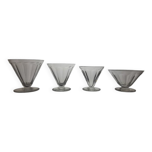 Servizio 24 pezzi in cristallo Baccarat modello Rex anni 1920-30