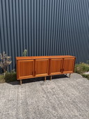 Buffet/commode vintage en teck 2 pièces