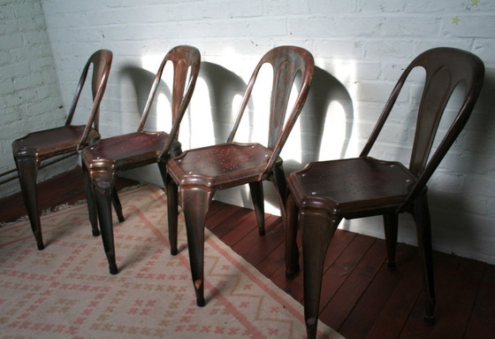 Image 1 of 4 sillas Fibrocit restauradas